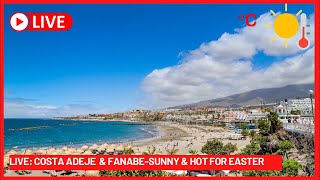 🔴LIVE SUNNY amp HOT Costa Adeje MARKET amp Fanabe Beach Tenerife Easter 2023 ☀️ Canary Islands [upl. by Elden671]