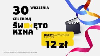 ŚWIĘTO KINA w kinach Helios 30 września bilety za 12zł [upl. by Chema]