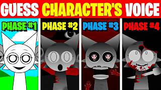 Guess The Characters Voice  Incredibox Sprunki Character in Different PHASE 1 2 3 4 501 [upl. by Saucy7]