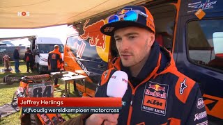 Jeffrey Herlings op het circuit in Lierop na zijn revalidatie [upl. by Kcirneh]