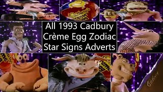 All 1993 Cadbury Crème Egg Zodiac Star Signs Adverts Compilation [upl. by Valerie366]