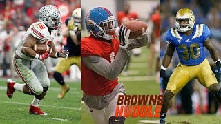 Browns Huddle Mock Drafts Differ Greatly [upl. by Atinauj]