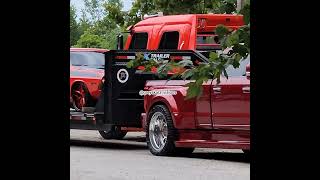 Lynns garage custom f650 towing his challenger ta and 96 impala on cheese [upl. by Redfield]