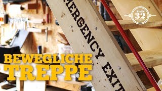 bewegliche Treppe selber bauen Teil 1  Bibliotheksleiter mal anders [upl. by Oivatco377]