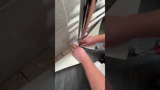 Pro Tip ✅  Installing sheet Vinyl around pipes flooring pipe howto diy teirnanmccorkell [upl. by Siubhan403]