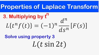 🔵27  Elementary Properties of the Laplace Transform with solved examples on each Property [upl. by Amalberga]