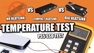 PS5 SSD Expansion Heatsink vs NoHeatsink vs BIG Heatsink TEMPERATURE TEST [upl. by Chastity363]