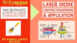 LASER Diode in Hindi  Laser Diode Construction Working Application and Advantages  EL 304 [upl. by Casteel]