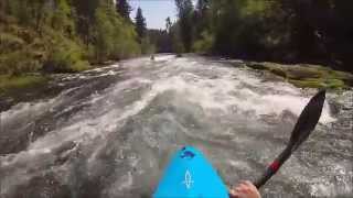 Middle White Salmon River  Whitewater Kayaking [upl. by Madlen]