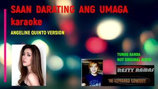 SAAN DARATING ANG UMAGA karaoke Angeline Quinto ABS CBN BUDOY [upl. by Odranar278]