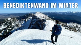 Benediktenwand Spektakuläre Winterwanderung in den Bayerischen Alpen [upl. by Ayocat]