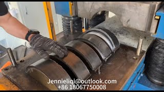 Hydraulic Press Machine Brake linings Making Machine [upl. by Anad]