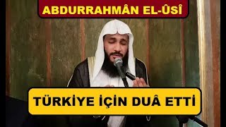 Çok Tatlı Amenerrasulu ve Türkiye İçin Dua ALTYAZILI عبدالرحمن العوسي [upl. by Rocco]