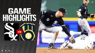 White Sox vs Brewers Game Highlights 6124  MLB Highlights [upl. by Yecats]