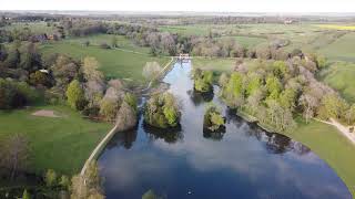 Stowe Landscape Gardens Aerial View [upl. by Ylreveb]