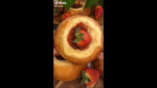 Cream Cheese and Strawberry 🍓Jam Danish 😋 TikTok mxriyum [upl. by Benoite749]