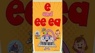 Short Vowel e  Long Vowels eeea  Comparison Phonics Mix   shorts [upl. by Handal]