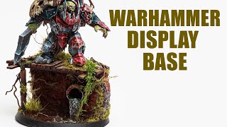 How to make Warhammer Display Base  Orruk Warclans [upl. by Orgel]