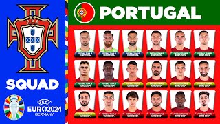 PORTUGAL SQUAD EURO 2024  PORTUGAL SQUAD DEPTH EURO 2024  UEFA EURO 2024 GERMANY [upl. by Yeltihw]