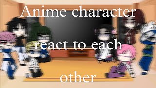 Anime character react to each other [upl. by Ramat]