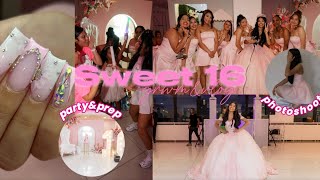 Sweet 16 Birthday Vlog  Prep nailshairparty and more [upl. by Eivol]