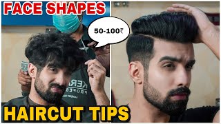 HAIRCUT Tips for different FACE SHAPES BEST HAIRSTYLE for men Fade undercutHindi TheFormalEdit [upl. by Colpin586]