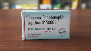 PUBERGENHP5000  Chrionic Gonadotropin Injection IP5000 IU  औरतो और पुरुषो के infertility की दवा [upl. by Olwena]