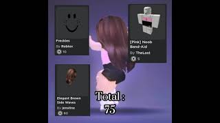 Roblox Girl Avatars That Cost 80 Robux And Under [upl. by Sekofski]