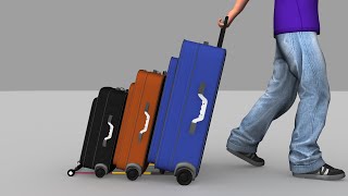 Luggage Buddy  Multiple Suitcase Attachment Invention [upl. by Danell]