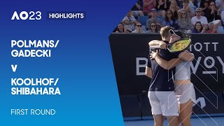 PolmansGadecki v KoolhofShibahara Highlights  Australian Open 2023 First Round [upl. by Eveivaneg68]