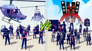 POLICE TEAM vs TITAN SPEAKERMAN TEAM  Totally Accurate Battle Simulator TABS [upl. by Dlanigger350]