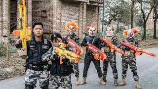 LTT Films  Silver Flash Nerf Guns Fight Criminal Group Tiger Mask Hightech Weapons [upl. by Jair]