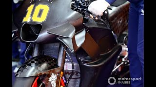 APRILIA ed HONDA si cerca lEFFETTO SUOLO in MotoGP [upl. by Ailem]