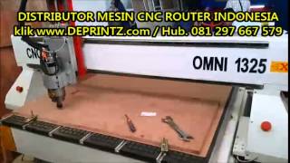 Mesin Ukir MDF 3D CNC Router OMNI 1325 DEPRINTZcom [upl. by Ahsilat]