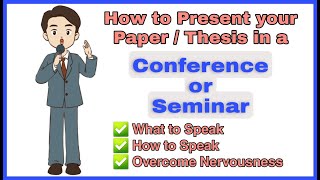 How to present your paper in conference or seminar Thesis presentation  MScPhD Students TSH [upl. by Reis903]