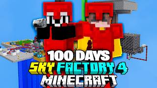 I Survived 100 Days in Minecraft SKY FACTORY 4 [upl. by Audette322]