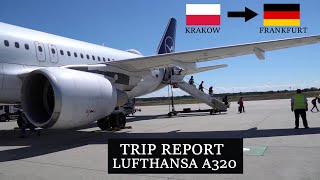 TRIP REPORT Airbus A320214 Lufthansa KRK Krakow  FRA Frankfurt [upl. by Etteneg]