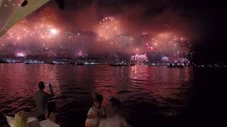 Reveillon 2018  2017  2018  COPACABANA Rio de Janeiro  Lancha Big Seven [upl. by Sirraf21]