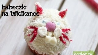 Cupcake zajączek lub kotek na Wielkanoc  KotletTV [upl. by Yeltnerb602]