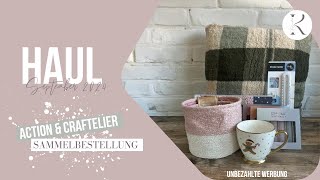 HAUL  Action Craftelier amp Sammelbestellung  September 2024 action craftelier haul [upl. by Aisul]