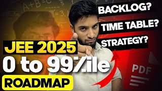 JEE 2025  Complete roadmap to score 0 to 99ile🔥 [upl. by Wes]