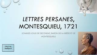 Lettres persanes Montesquieu  FICHE DE LECTURE [upl. by Mas]