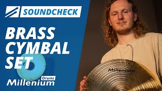 Millenium Drums I Brass Cymbals I Soundcheck [upl. by Mahalia803]