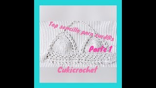 IZQUIERDA PARTE 1 PASO A PASO TOP DE VERANO EN CROCHET  GANCHILLO [upl. by Mcnamee]