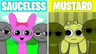 MUSTARD Sauceless Versions vs Mustard Versions incrediboxmix incredibox sound [upl. by Pesvoh]