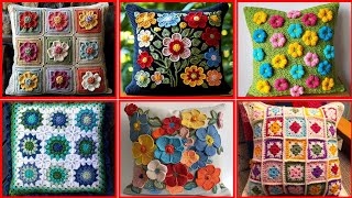 Nice Crochet Afghan Pillow granny square Handmade crochet pillowTarget of World Trend2024 [upl. by Mastrianni]