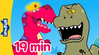 Dinosaurs Songs 19 min  Ten Little Dinosaurs  More  Tyrannosaurus Stegosaurus  Songs for Kids [upl. by Atinus]