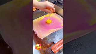 Bánh crep thanh long food streetfood anvat [upl. by Yclek]