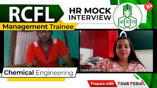 HR Mock for RCFL Management Trainee  Chemical Engg  Start Interviews Preparation with YourPedia [upl. by Jereme713]