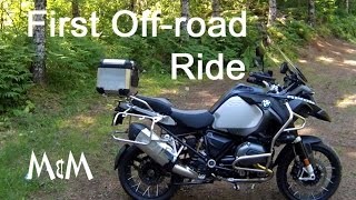 BMW R1200 GS Adventure  First ride offroad amp Review [upl. by Oicneserc278]